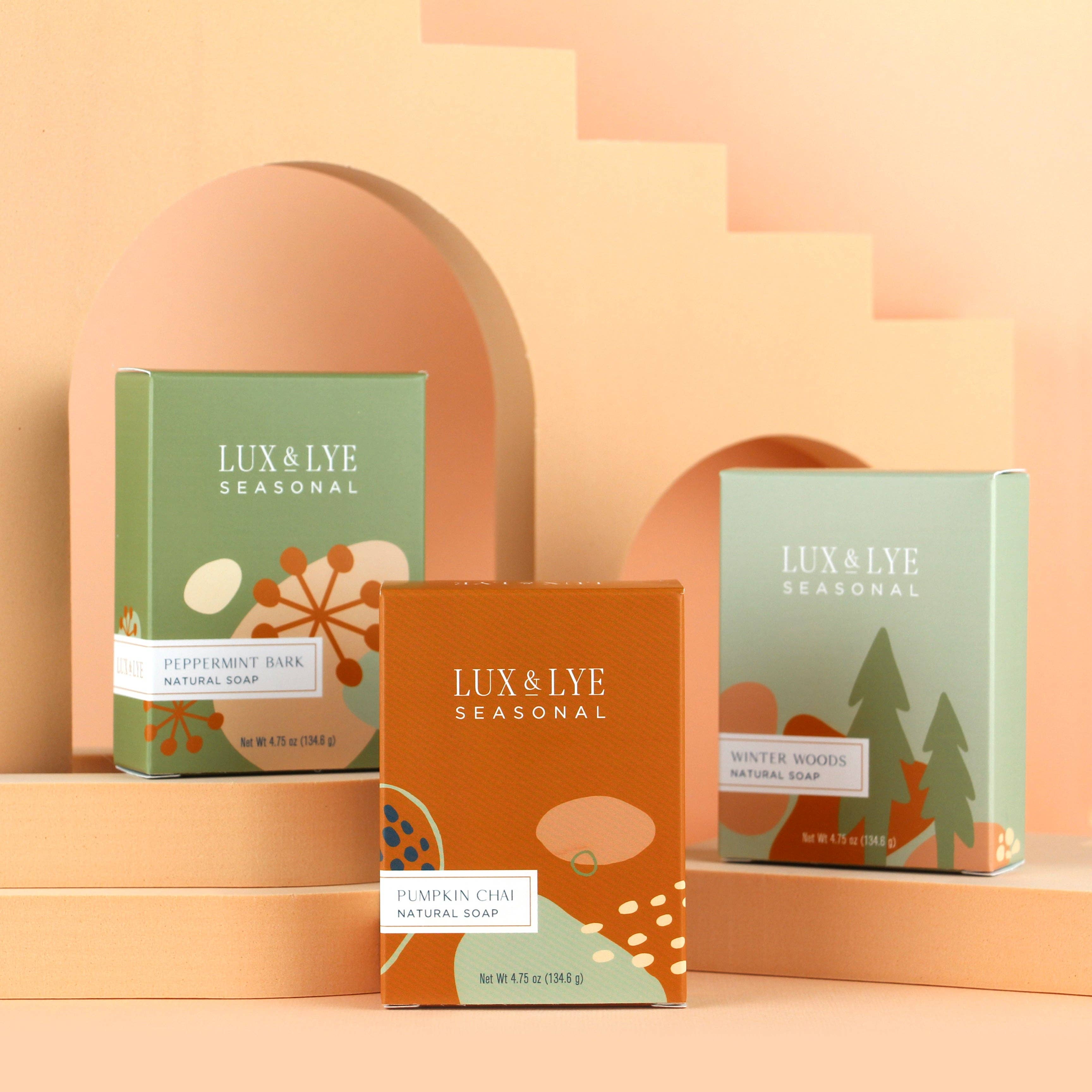 Lux & Lye LLC - Wholesale Bar Soap - Winter Woods Seasonal Soap3