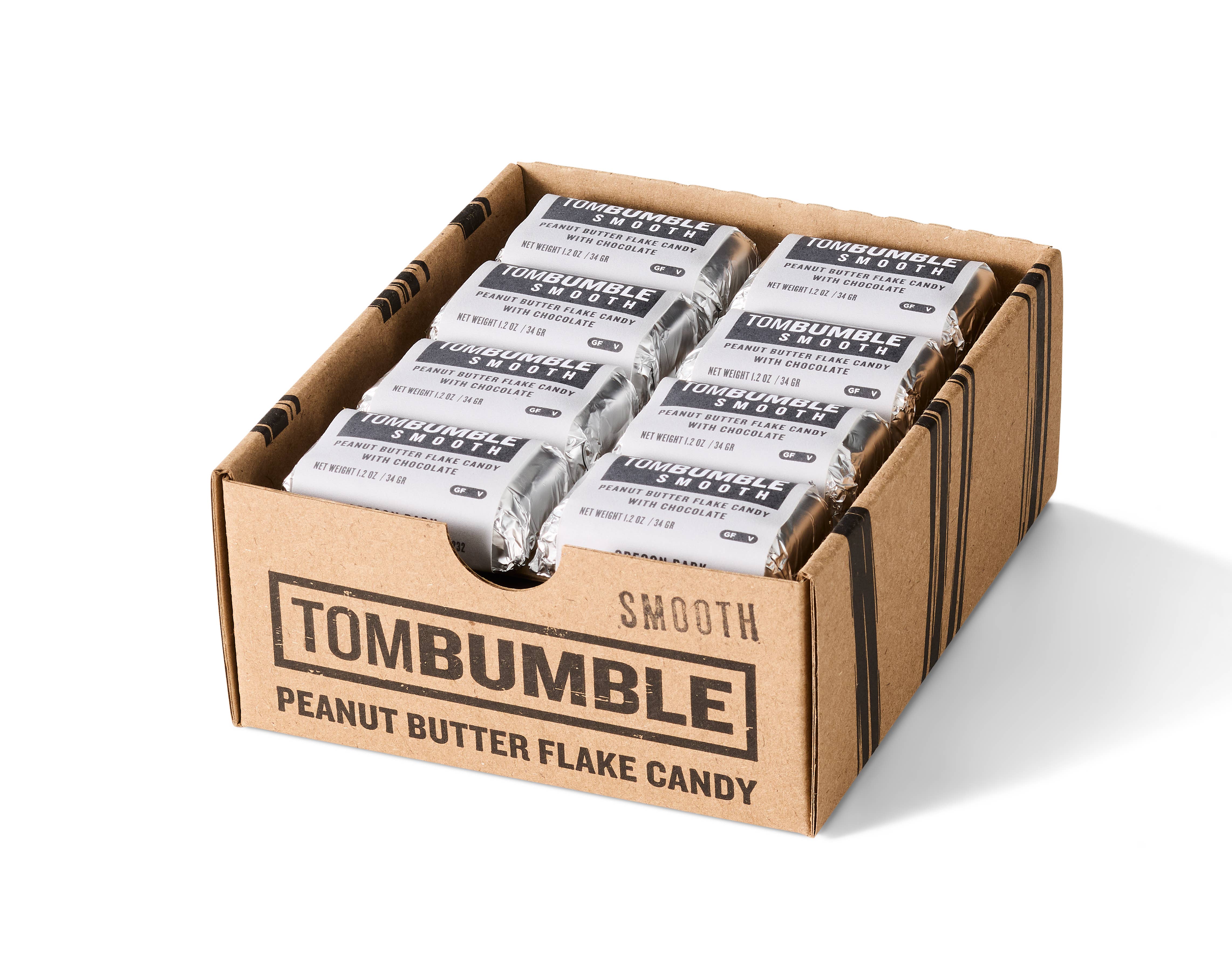 Oregon Bark - Wholesale Chocolate Bar - Tom Bumble Smooth Candy Bar -Peanut Butter Flake & Chocolate