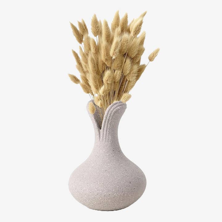 Flower Vase Recycled Ceramic Eco-Clay Grey for wholesale by BosilunLife USA