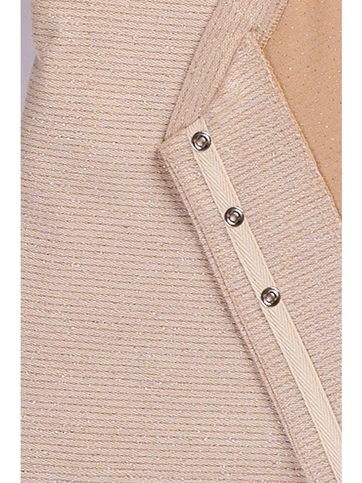 Cream Topp Wrap med krage grädde färgad Långärmad för wholesale på Faire
