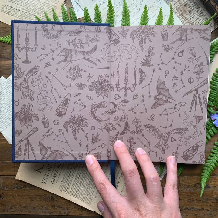 The Creeping Moon - Vente Cahiers - The Astronomer - Carnet blanc végétalien B6, papier ivoire 120 g/m²2