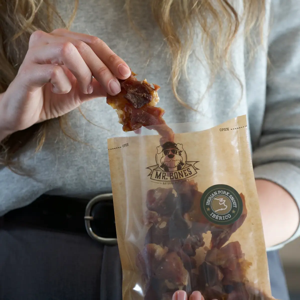 Mr.Bones - Natural Pet Products - Wholesale Pet Treats - Dog - Natural snack for dogs - Iberian Pork Snout1