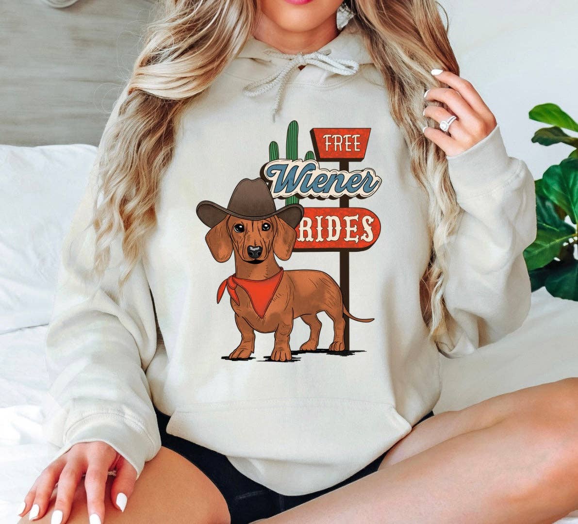 Rustic Revival Boutique - Wholesale Screen Printed T-Shirt - Women's - Wiener Rides3