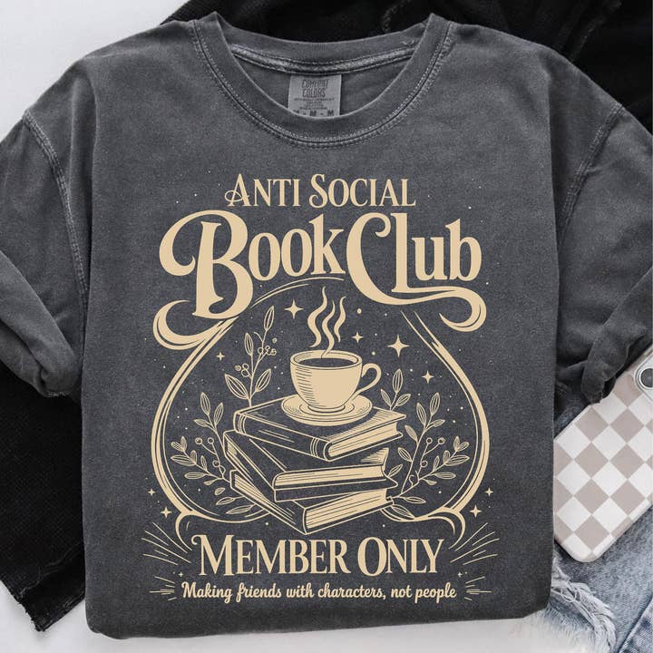Anti Social Book Club - Book Lover Gift for wholesale by TheKingShirt