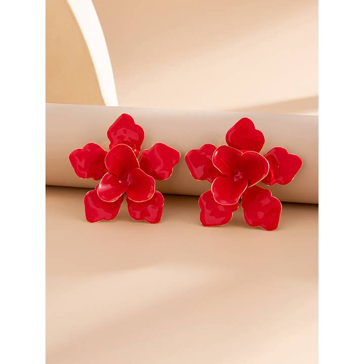 FurDecoration - Vente Boucles d'oreilles pendantes - Boucles d'oreilles pendantes en forme de fleur7
