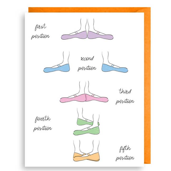 Ballet Basics Card for engroshandel hos Second Story Cards