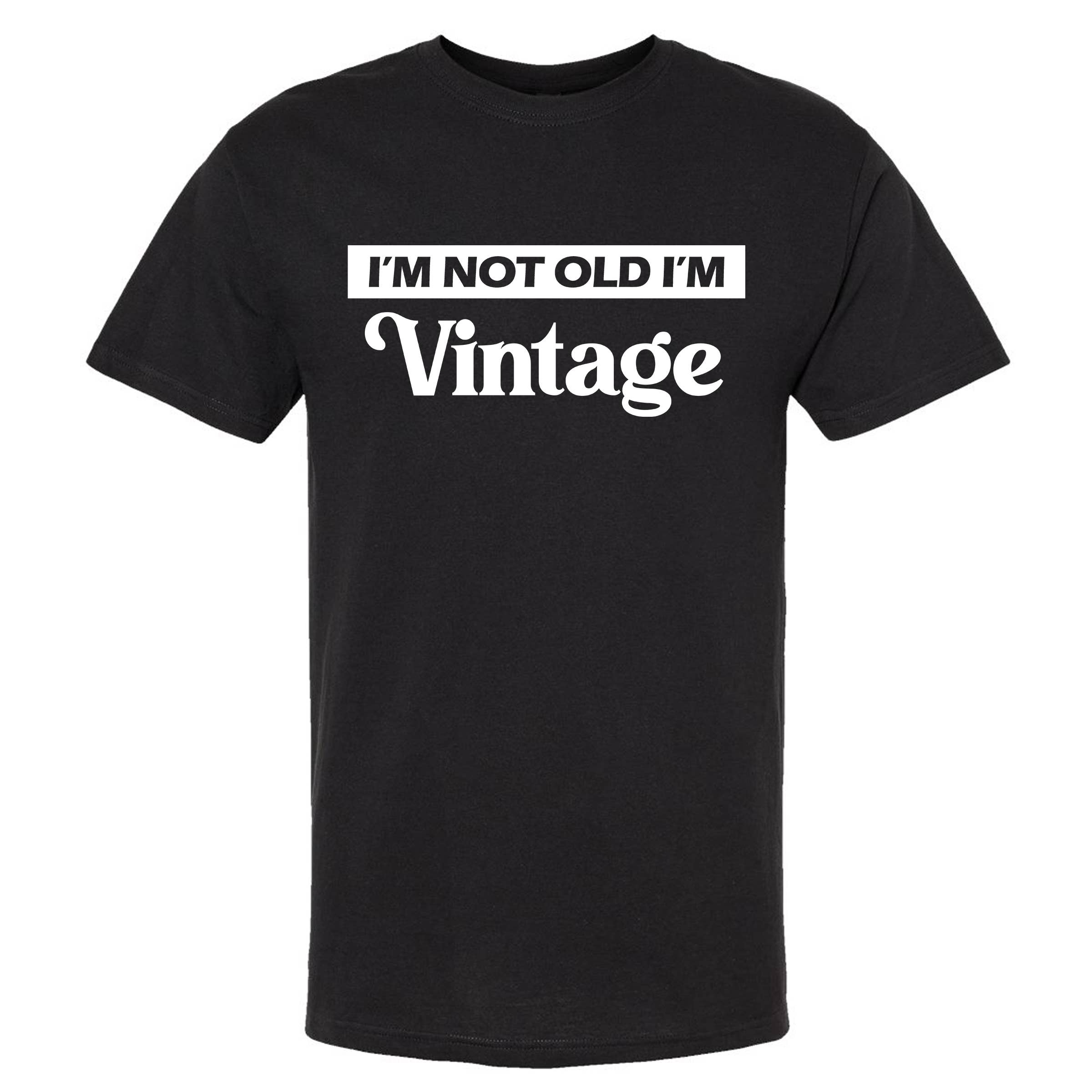 Wi-Wear - Vente T-shirt sérigraphié – homme - T-shirt col rond homme « I'm Not Old I'm Vintage »12