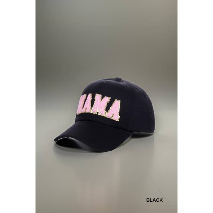 42POPS - Wholesale Baseball Cap - Women's - ..SI-26426 Mama Chenille Patch Cotton Baseball Cap Hat