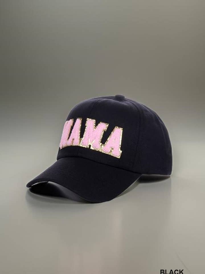 ._ SI-26426 Mama Chenille Patch Cotton Baseball Cap Hat for wholesale by 42POPS