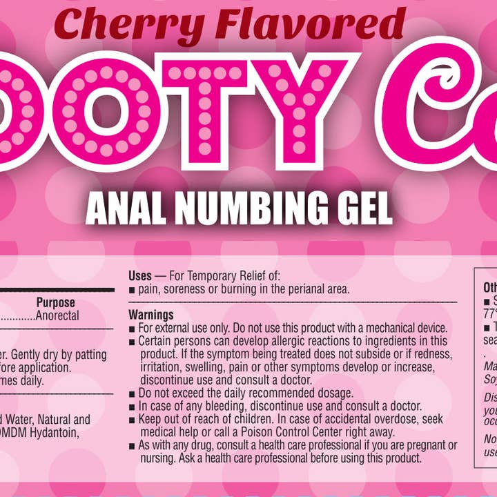 Little Genie Productions – wholesale Fördröjningsgel – Booty Call Anal Numbing Gel- Körsbär POP Display med 652