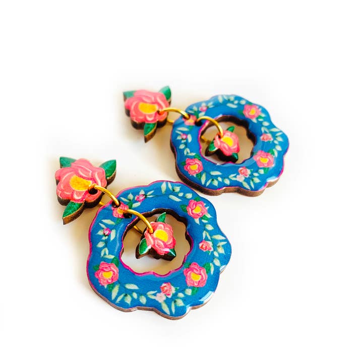 Rosie Rose Parker - Wholesale Dangle earrings - flower drop summer earrings summer jewellery statement4