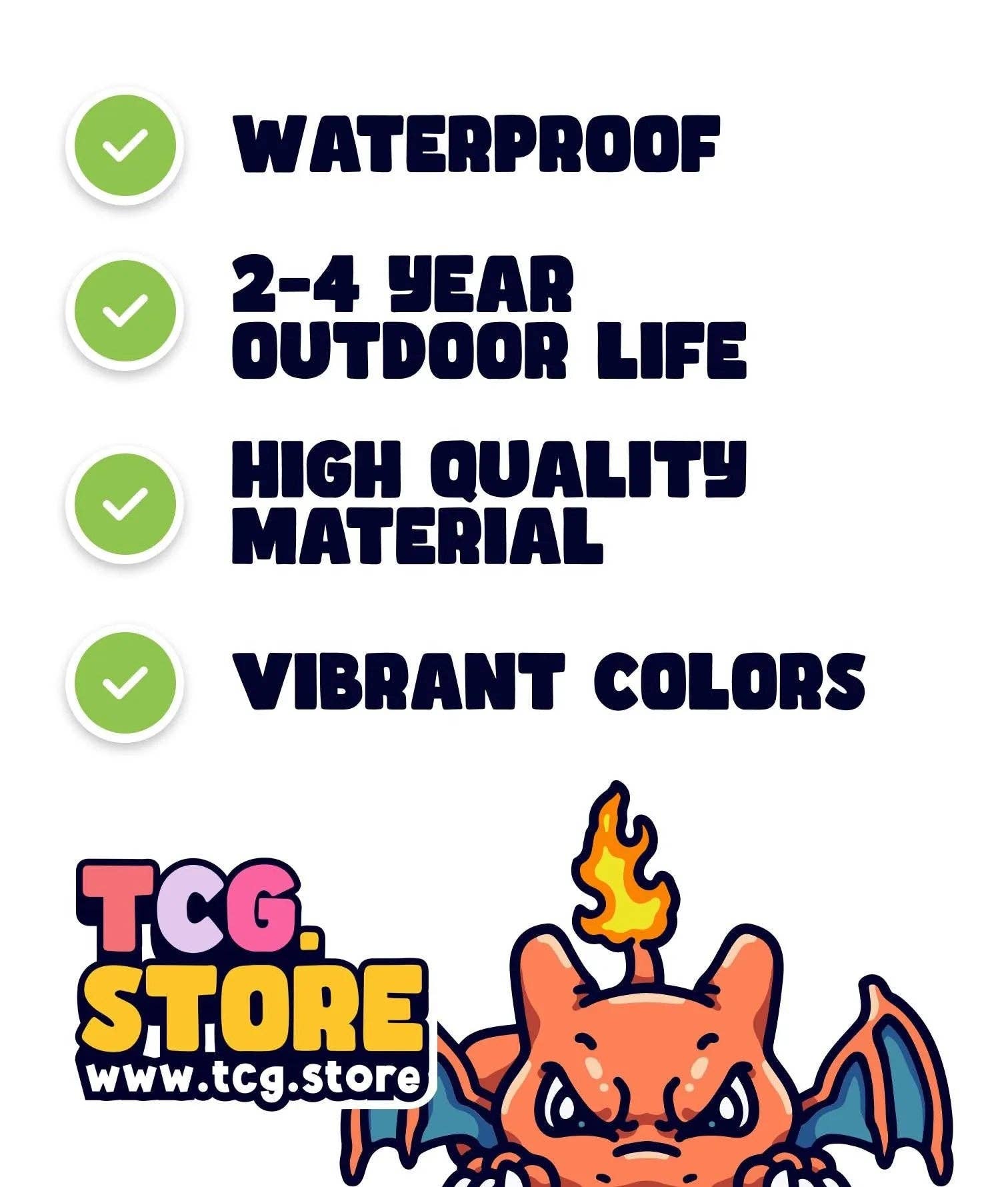 TCG.Store - TCGDOTSTORE - Wholesale Sticker - Charizard Peeking Pokémon Sticker9