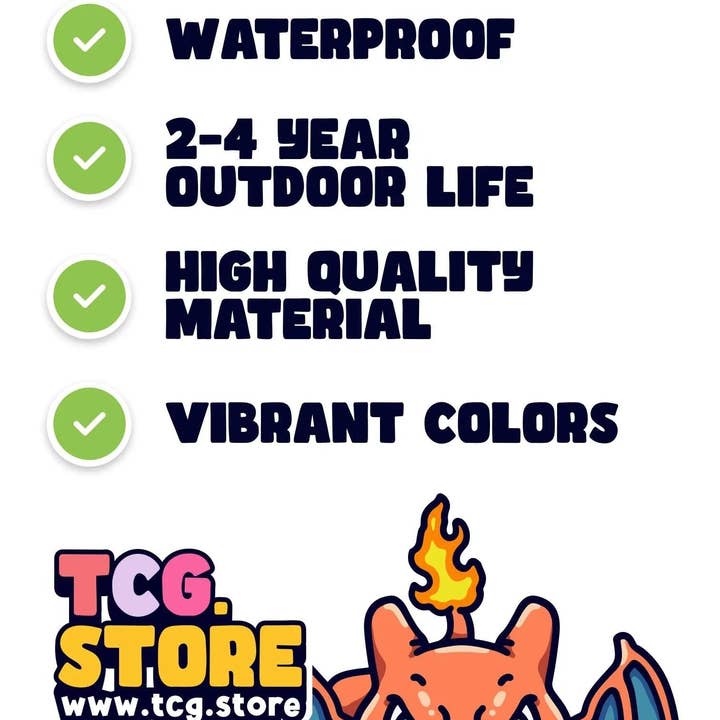 TCG.Store - TCGDOTSTORE - Wholesale Sticker - Charizard Peeking Pokémon Sticker9