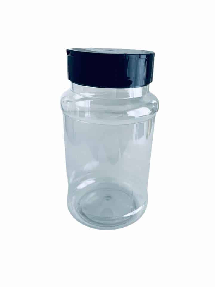 Fizzy Whiz – wholesale Jar – 300ml Shaker Bottles & Black Lids1
