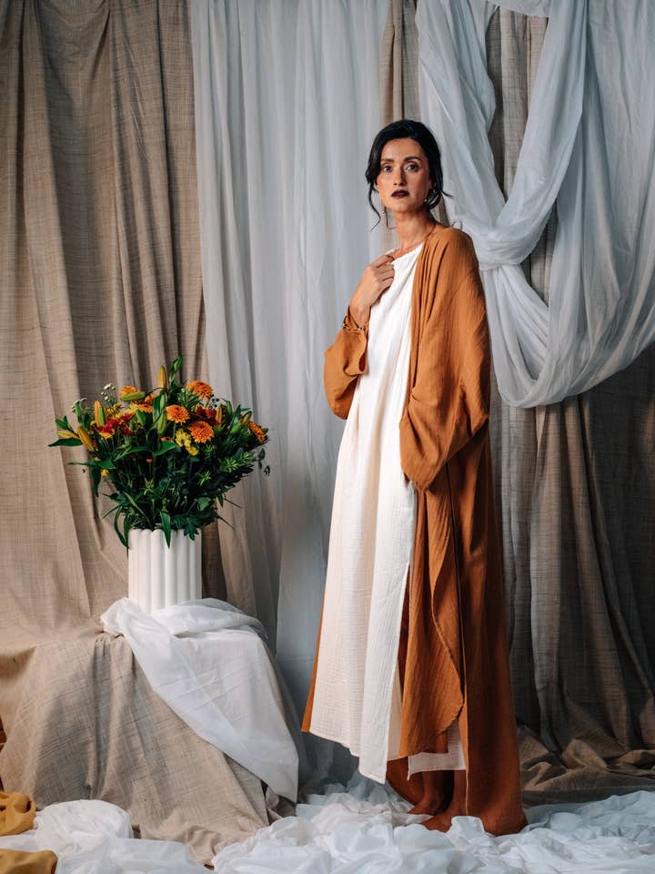 The Dune Wrap Kimono - Wholesale - Organic Double Gauze for wholesale by Guru