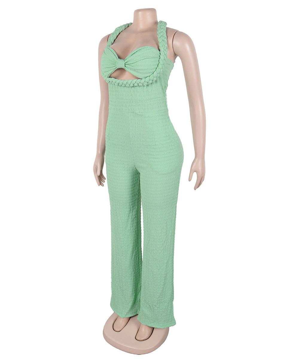 Aria Romance - Wholesale Top & Pant Set (NOT Loungewear) - Women's - Bandeau Wide Leg Jumpsuit21