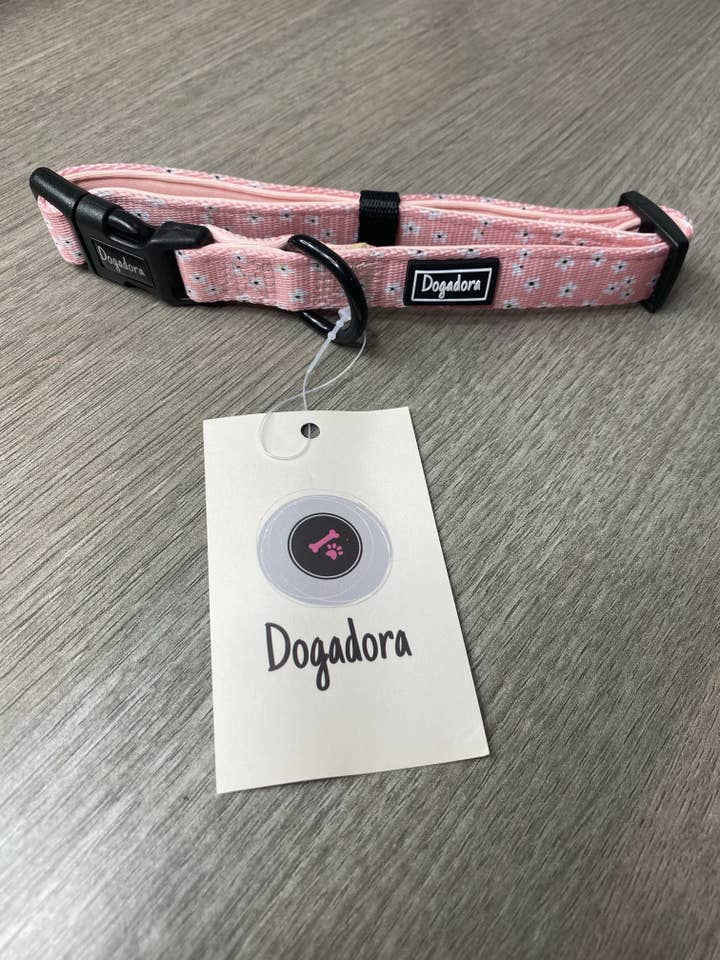 Pink Blossom Dog Collar for wholesale by Dogadora