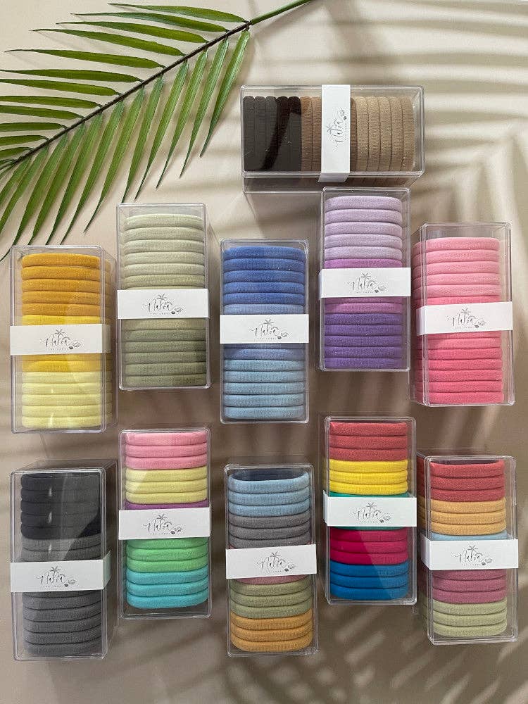 Nakoa The Label – Engroshandel Hårbånd - Dame – Super Elastisk Elastisk Hårbånd - Æske med 15 - Sorbet3