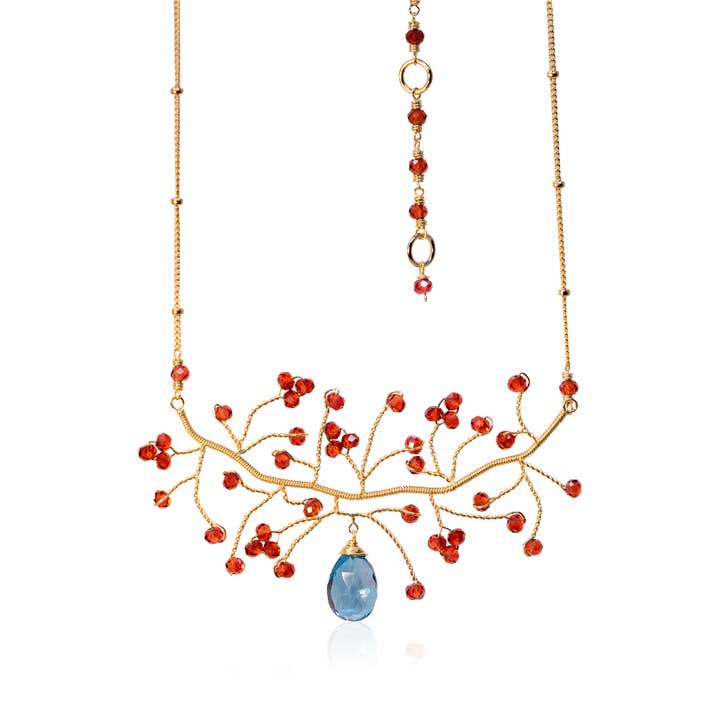 Tree Necklace with Gemstone Pendant for wholesale by Chuang Yi Gallery