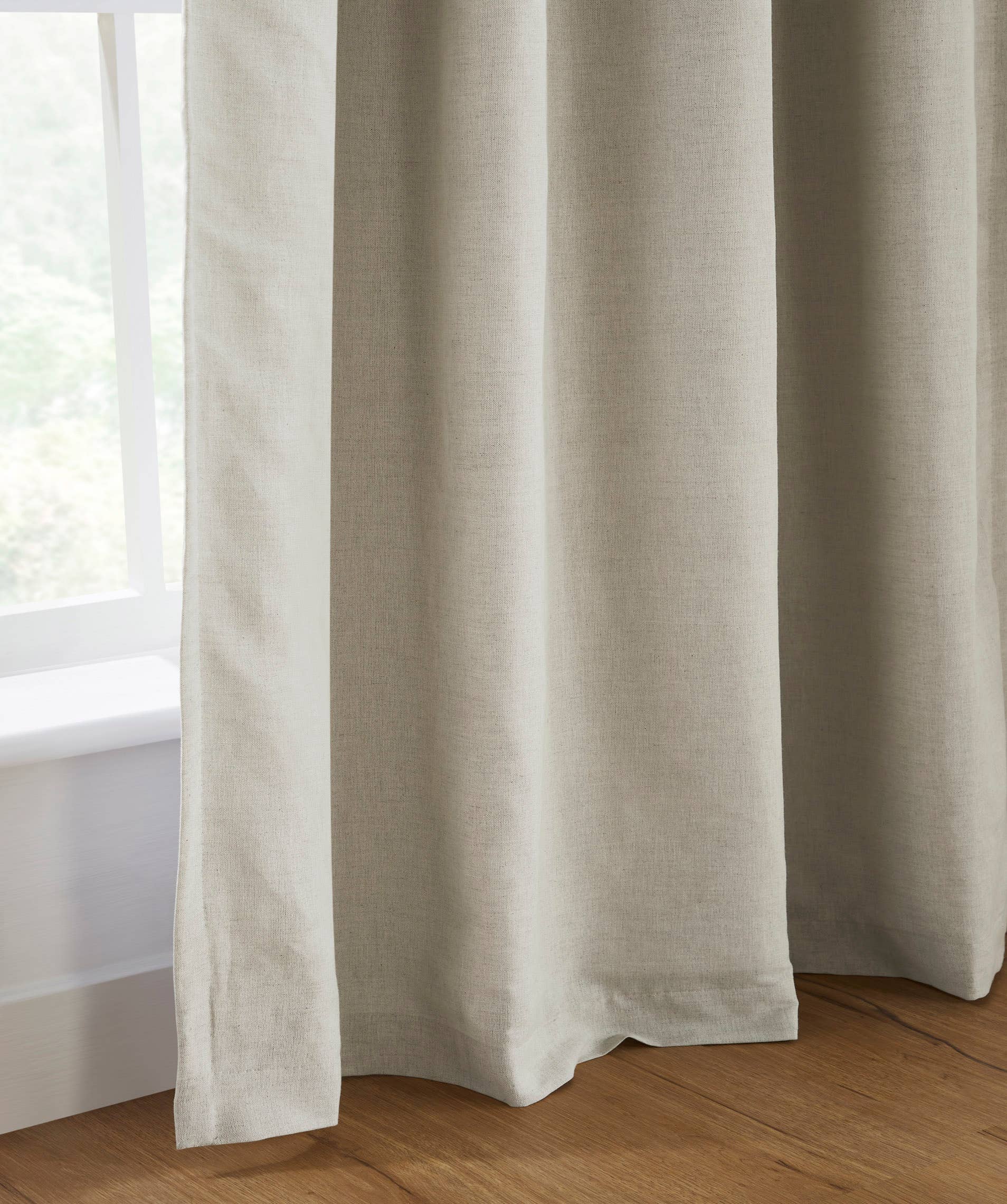 Oxford Linen Cotton Pinch Pleat Curtain, Natural for wholesale on Faire3