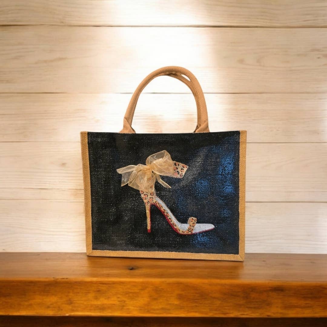 Dana's Uncommon Glass - Wholesale Tote Bag - Women's - Hand-Painted Animal Print Stiletto Tote Bag5