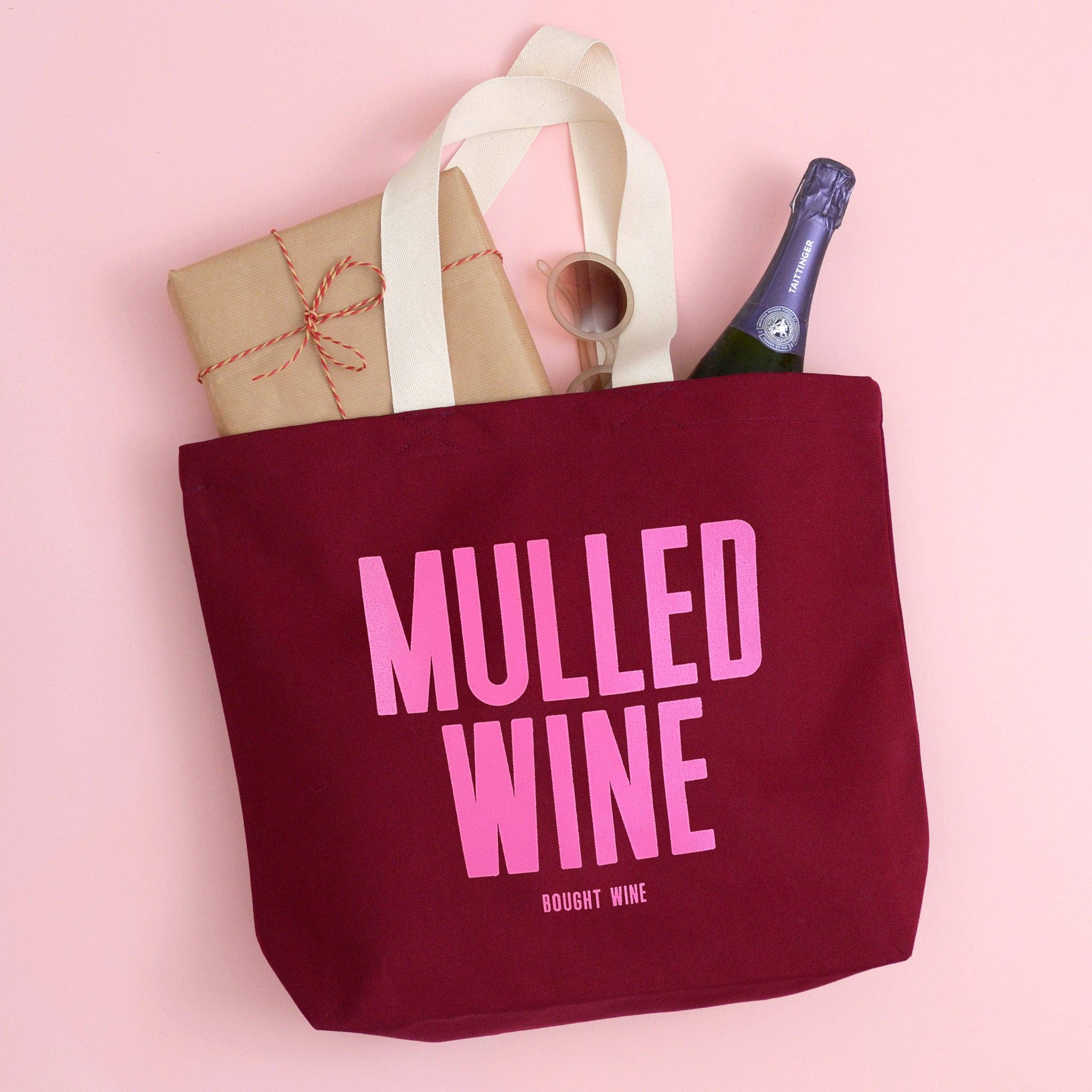 Alphabet Bags - Wholesale Tote Bag - Unisex - Mulled Wine (Bought Wine) - Burgundy Tote Bag3