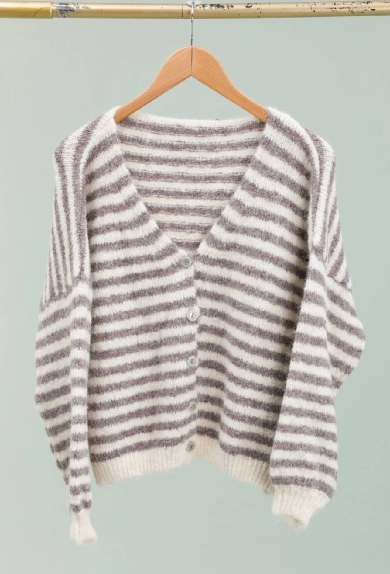 LÉA & LUC - Wholesale Cardigan - Women's - Striped cardigan REF. 5106210