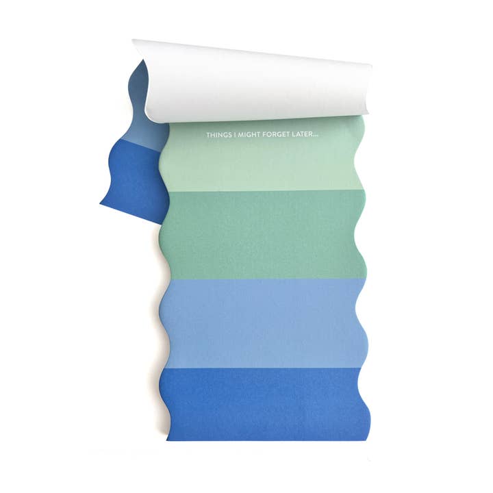 Cool Stripes Wave Notepad for wholesale by Pineapple Sundays Design Studio