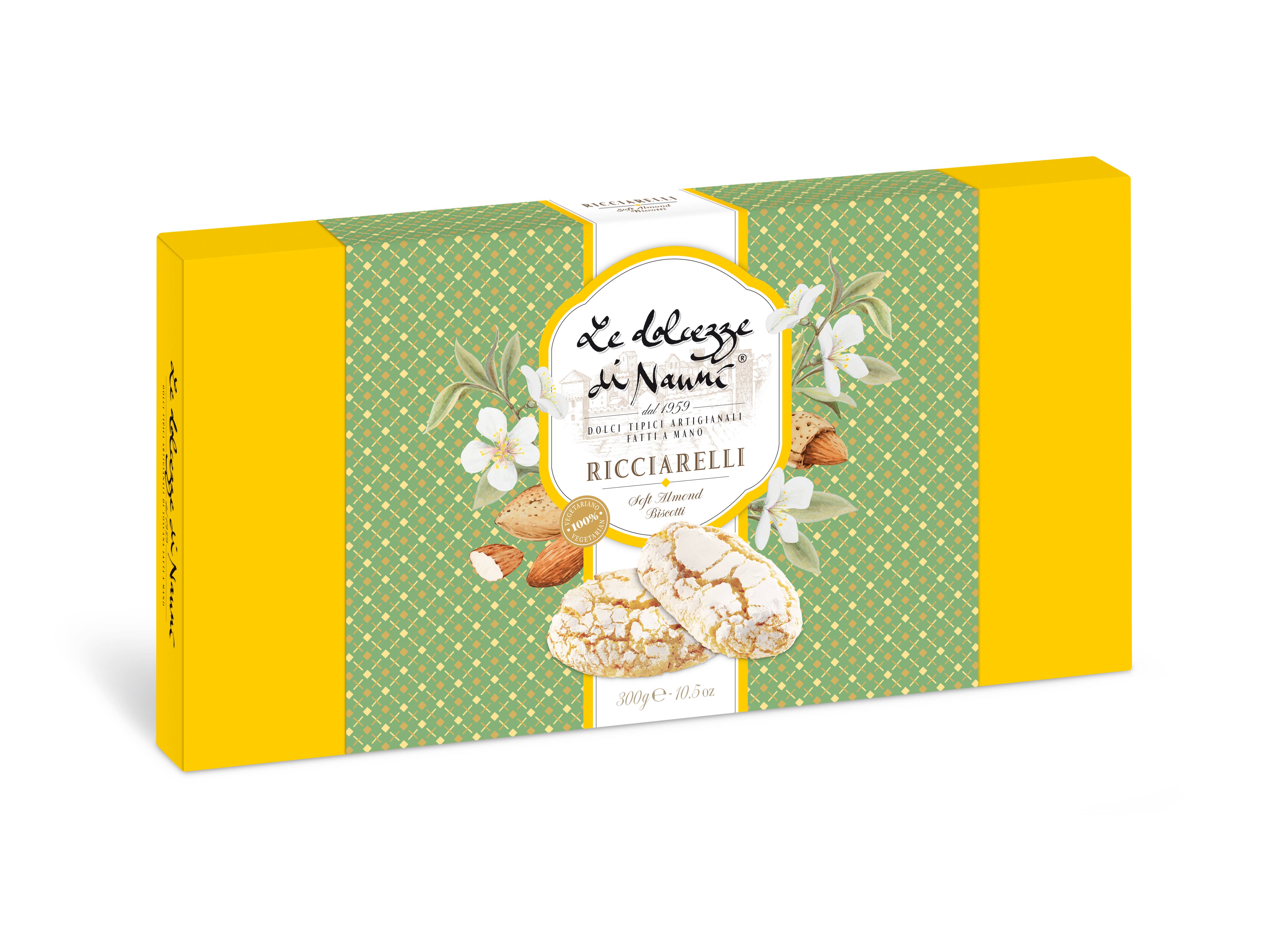 Le Dolcezze di Nanni - Venta al por mayor Galletas - 309_TARTA DE ALMENDRAS BLANDAS HECHA A MANO RICCIARELLI 0