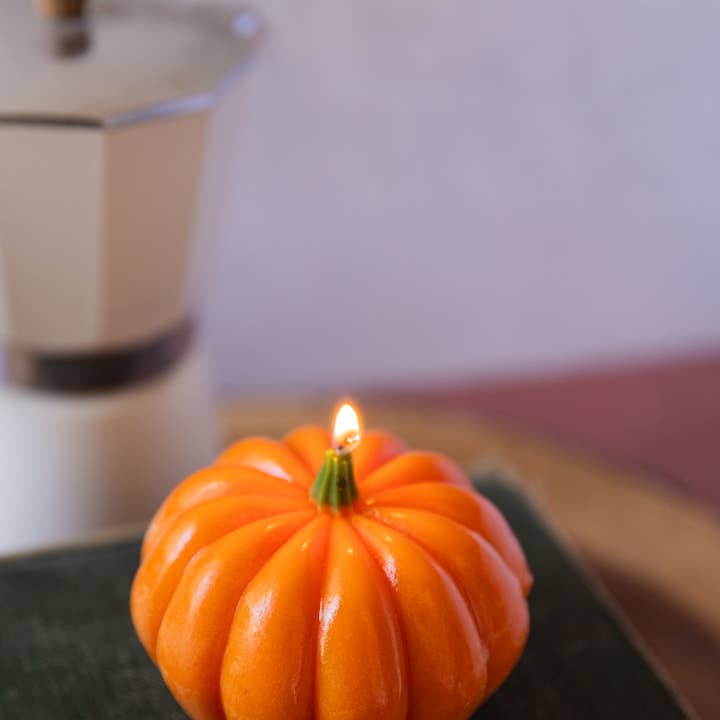 Fall Pumpkin Candles for wholesale by Pixie Candle Studio