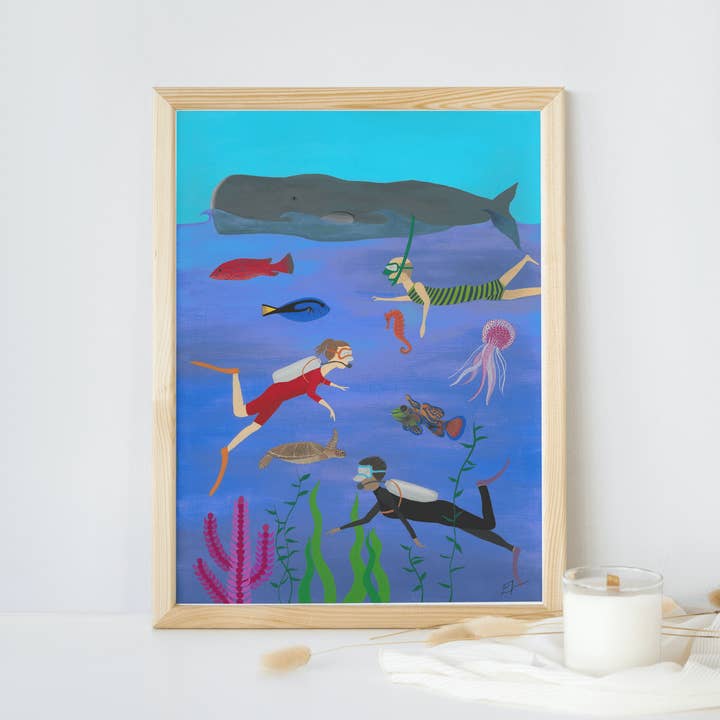 Eliza Barnes - Wholesale Art Print - 'Under the Sea' Art Print0