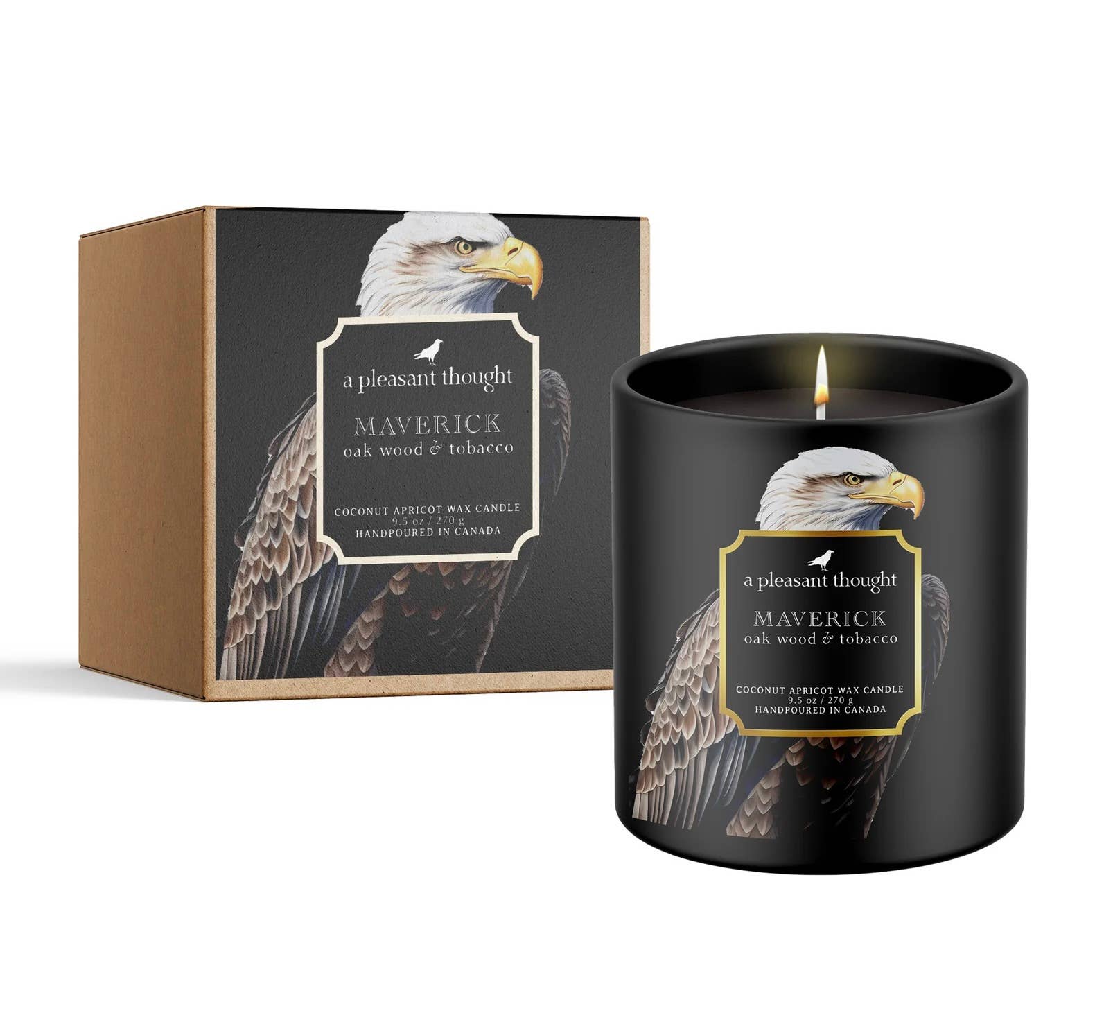A Pleasant Thought - Wholesale Jar/Filled Candle - MAVERICK | OAK WOOD & TOBACCO | RAVEN CANDLE1