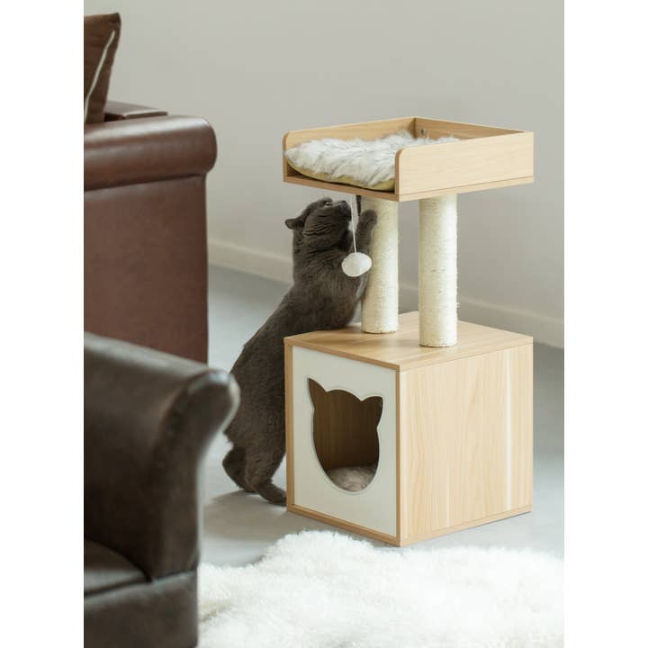 Quickway Imports - Vendita all'ingrosso Tiragraffi - Gatti - Piattaforma cubo per gatti, tiragraffi