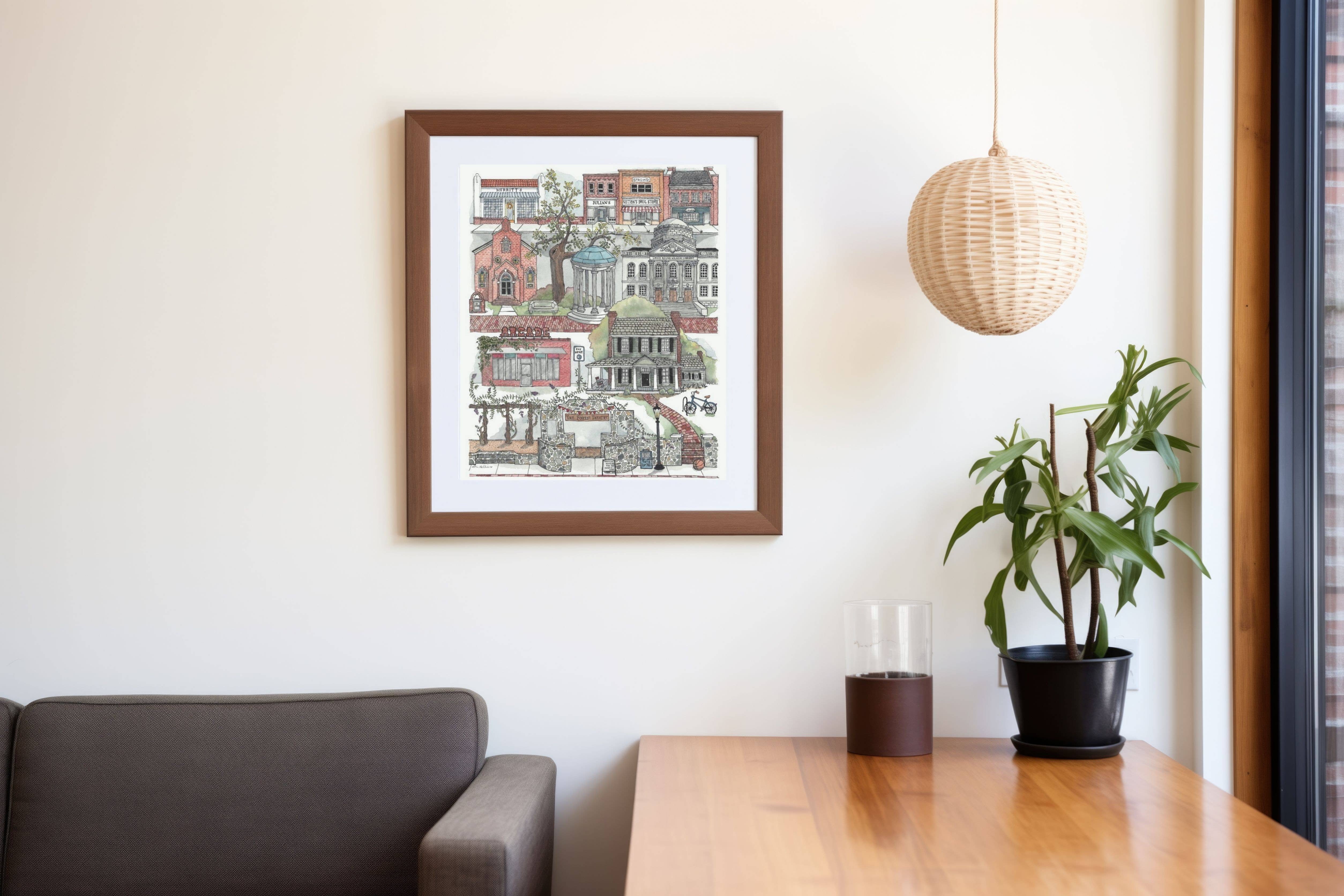 Papermill Creative - Wholesale Art Print - Chapel Hill, North Carolina watercolor art print1