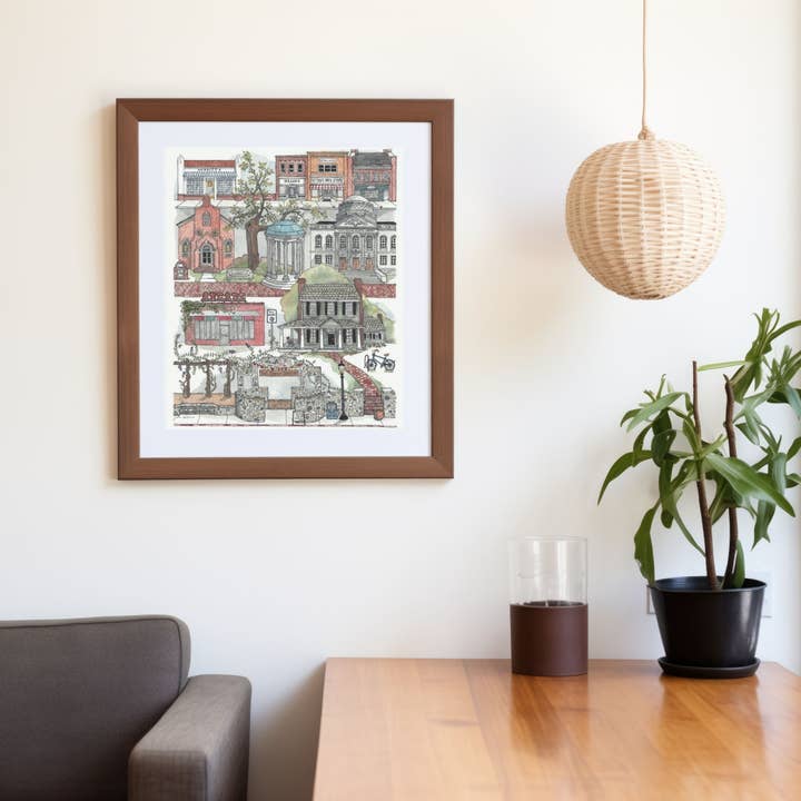 Papermill Creative - Wholesale Art Print - Chapel Hill, North Carolina watercolor art print1