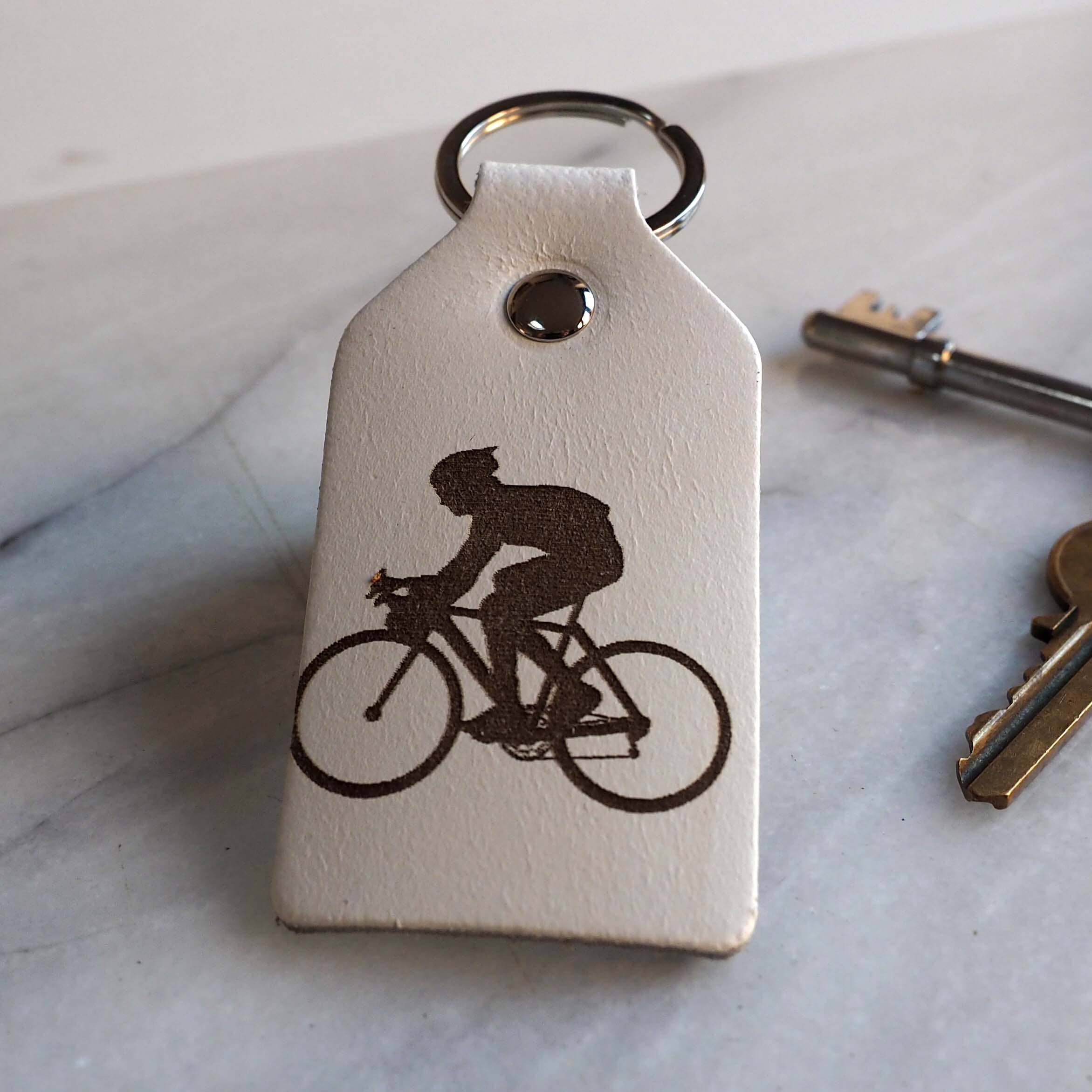 Stabo – wholesale Keychain – Unisex – cyclists  leather handmade key chain0