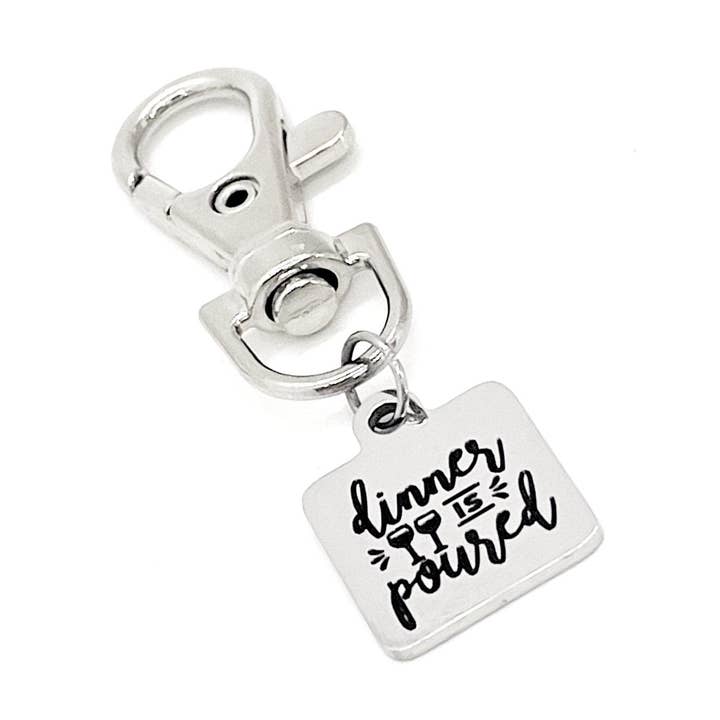 Ciondolo con clip da agganciare a forma di fidanzata, idea regalo per gli amanti del vino, con per la vendita all'ingrosso da parte di JKCE Designs