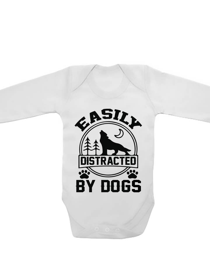 Gemakkelijk afgeleid door honden - Babyvesten met lange mouwen voor wholesale door Little Ratbag