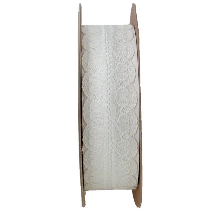 Mooi kant W25mm, L15m, champagne voor wholesale door Vosteen