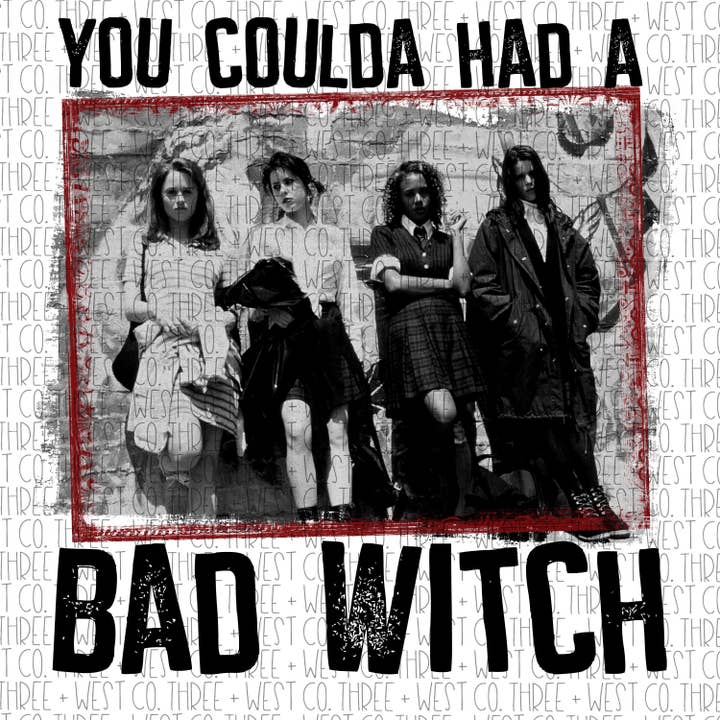 Transfert par sublimation Bad Witch - Prêt à être pressé - Automne pour la vente par Three+West Co