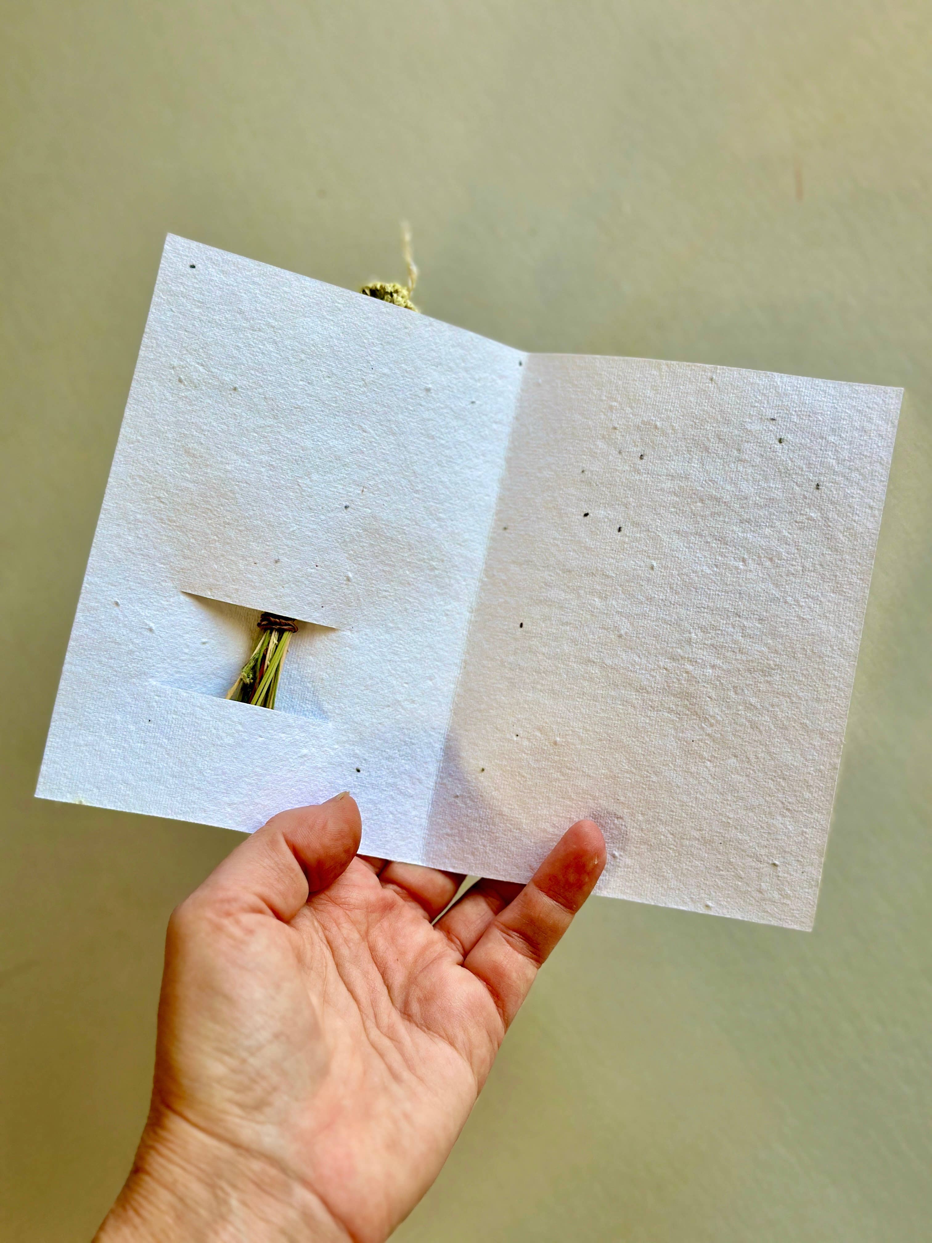 The Gardeners Wife - Wholesale Thank You Card - Wildflower Seed Card + Tiny Bouquet 1