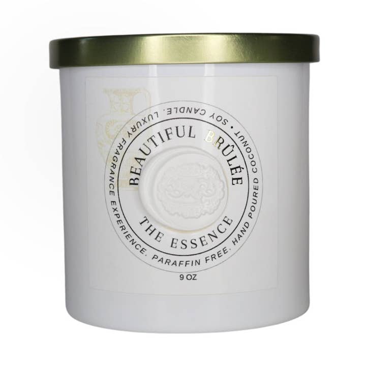 The Essence Coconut Soy Double Wick Luxury Scented Candle for wholesale by Beautiful Brûlée