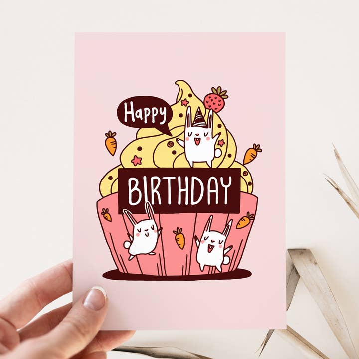 Süße Geburtstagskuchen-Karte — PC47 für den Großhandel von Printii Cards