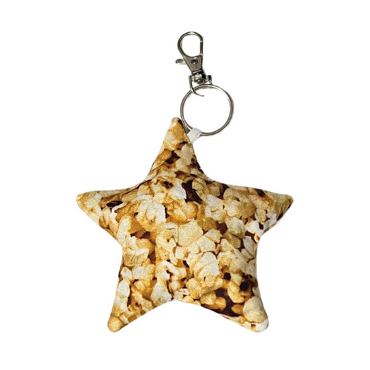 Popcorn Star Bag Charm for wholesale by Trash Bandit NYC