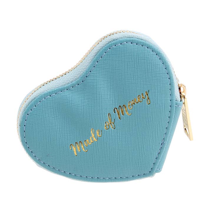 Portamonete Cuore Blu W&R Made Of Money per la vendita all'ingrosso da parte di CGB Giftware