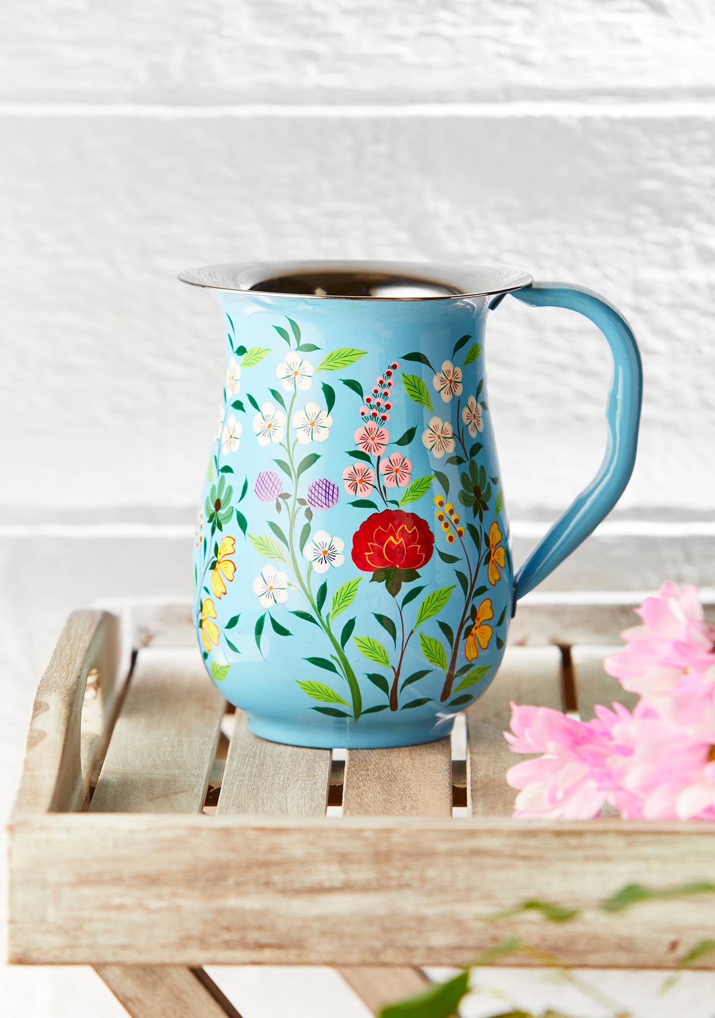Namaste - Wholesale Jug - Sanasar Hand Painted Enamel Jug2