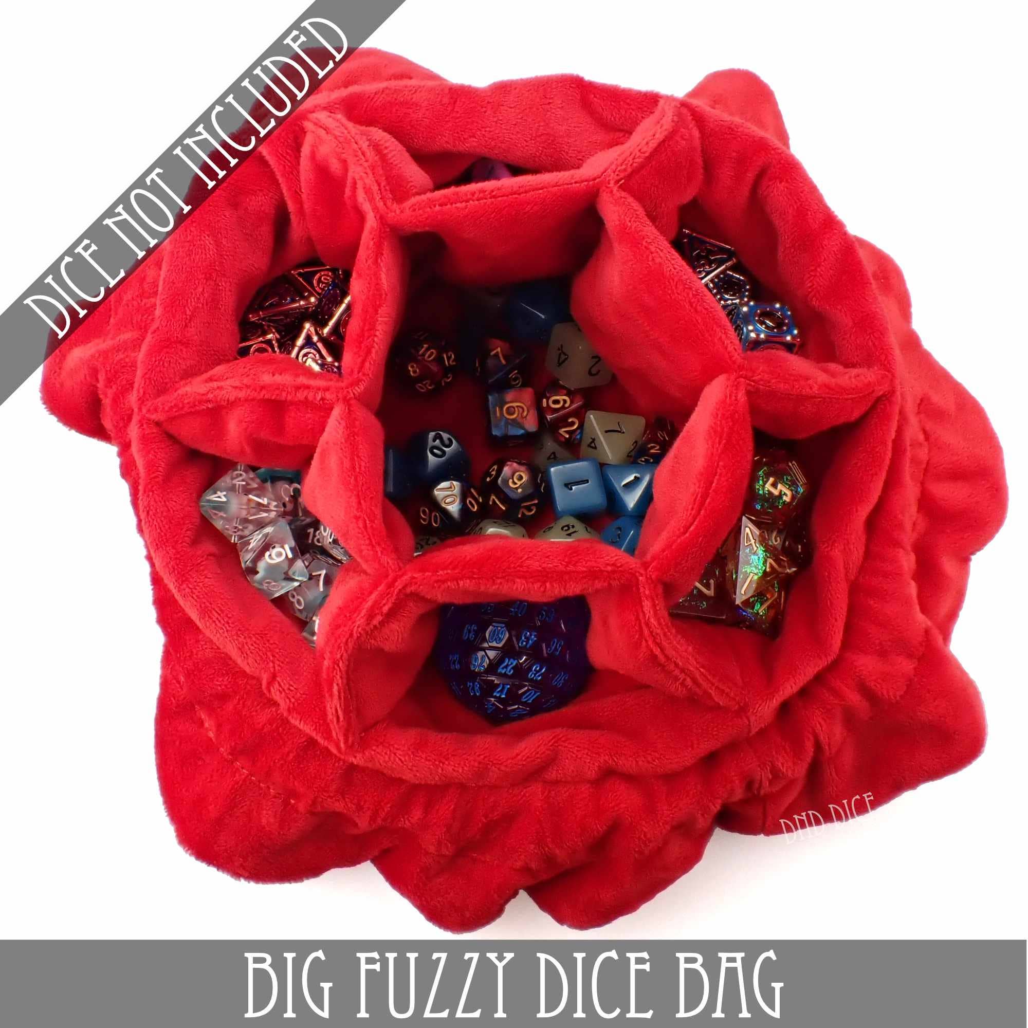 DNDDICE.COM - Wholesale Dice - Big Fuzzy Dice Bag - 6 Colors25