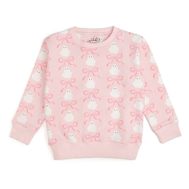 Coquette Spook Halloween Sweater - Roze - Meisjeskleding voor wholesale door Sweet Wink