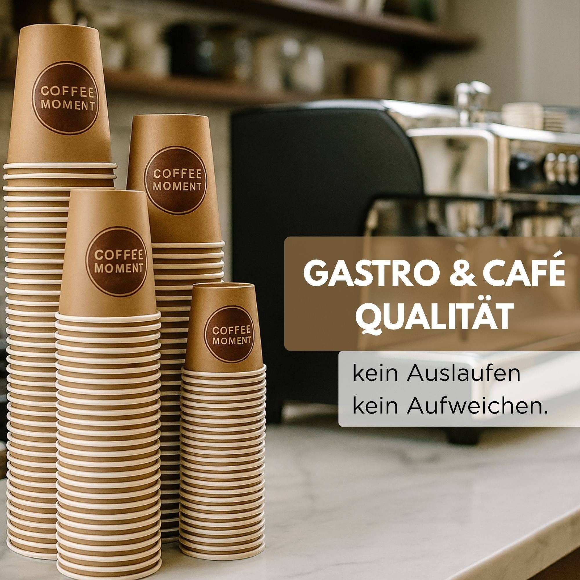 Biomatea - Wholesale Disposable Cup - Coffee Moment Coffee Cup, Coffee to Go Paper Cup – 4 Sizes, for Hot & Cold Beverages11