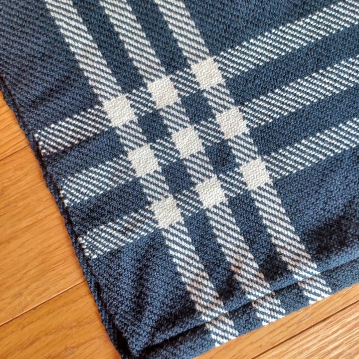 East Parlor - Wholesale Tea Towel - Black and White, Checkered-Twill Handwoven Towel2